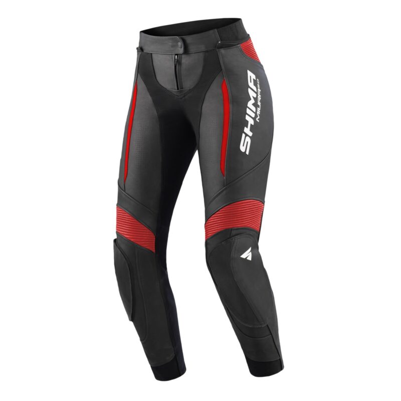 KOMBINEZONY MOTOCYKLOWE DWUCZĘŚCIOWE MIURA 2.0 PANTS BLK/RED 42