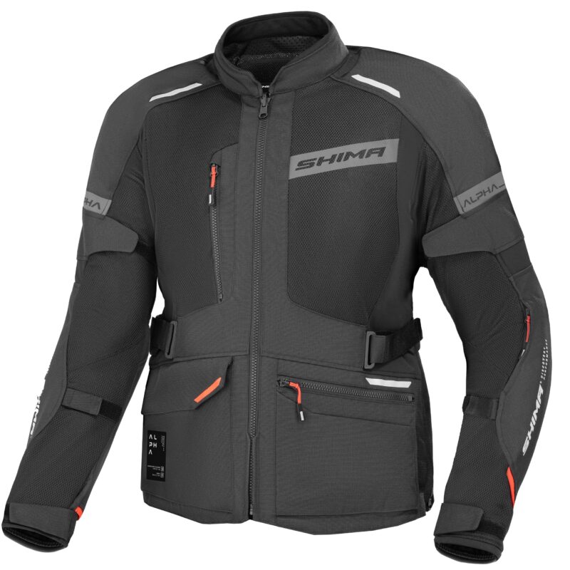 KURTKI MOTOCYKLOWE ALPHA MEN JKT BLK XXL